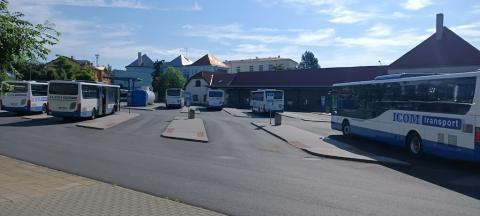 Fotografie Autobusové nádraží Moravské Budějovice
